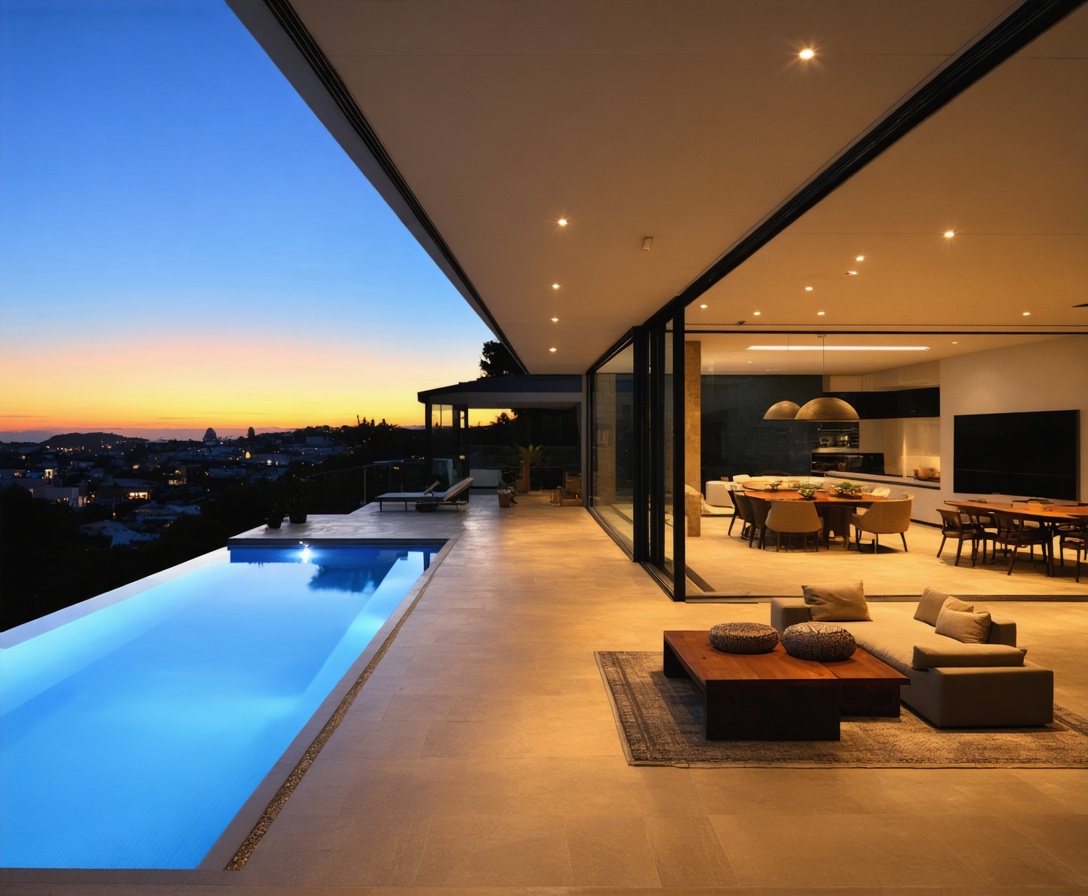 Гибридное пространство: гостиная, переходящая в террасу