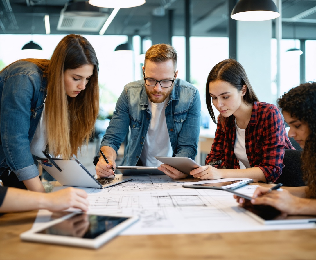 Студенты ArchiMind обсуждают проект